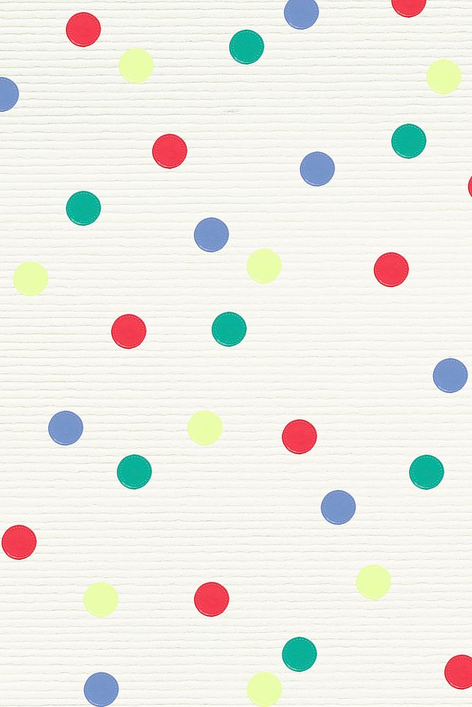 Artsy colorful vector polka dot pattern textured banner