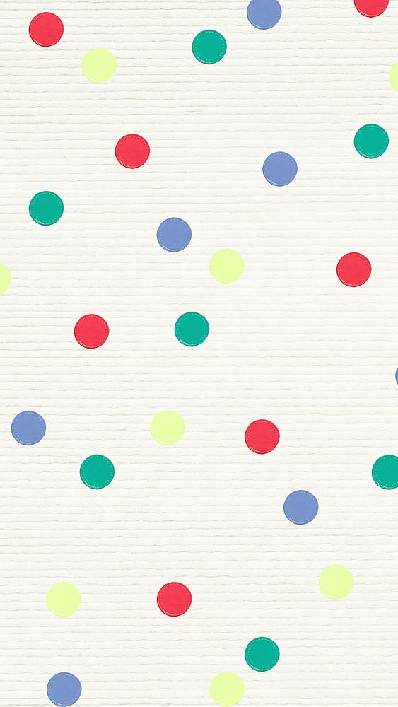 Polka dot colorful cute textured pattern for kids