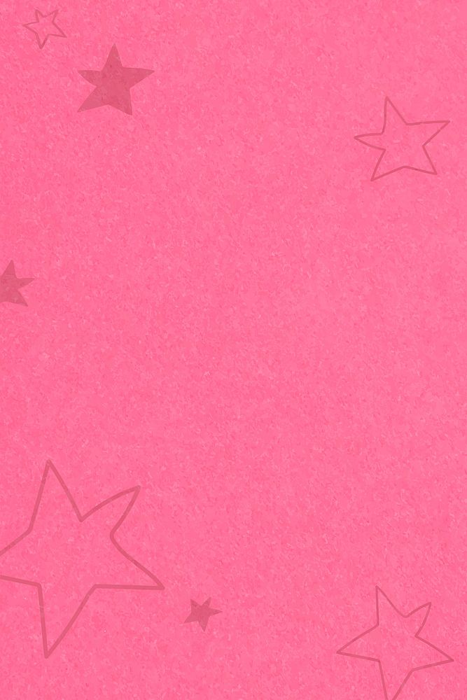 Hand drawn stars pink banner for kids