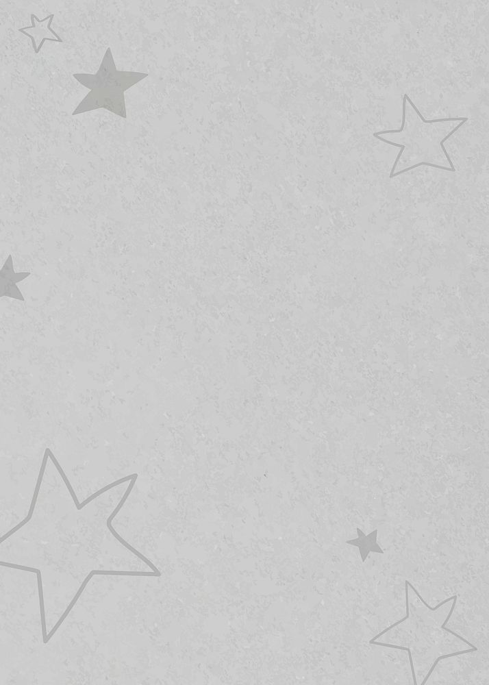 Gray psd pink hand drawn stars banner for kids