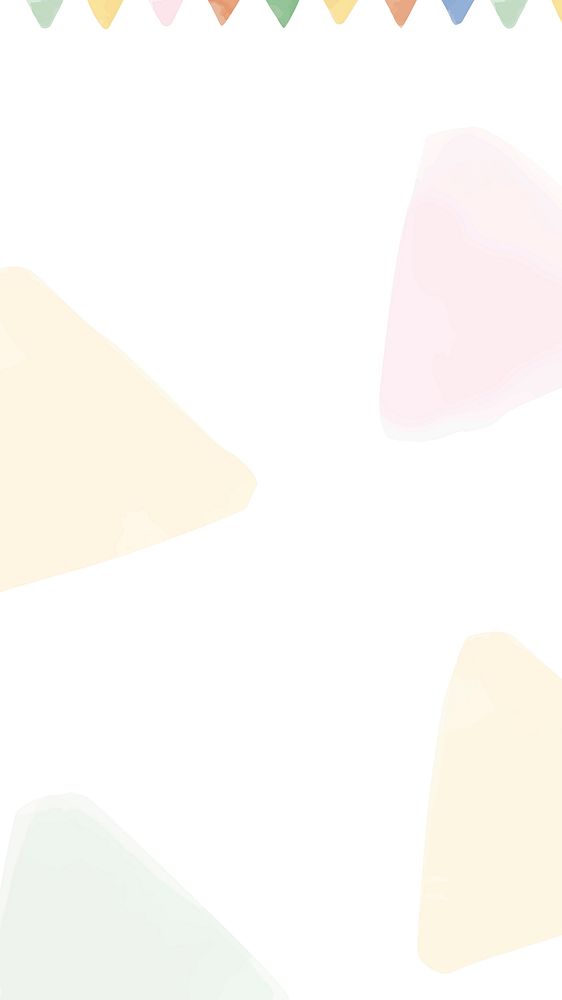 Pastel vector colorful triangle watercolor pattern social banner