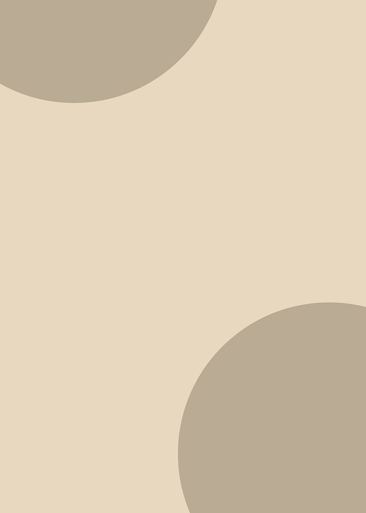 Plain psd brown half circles pattern on beige banner