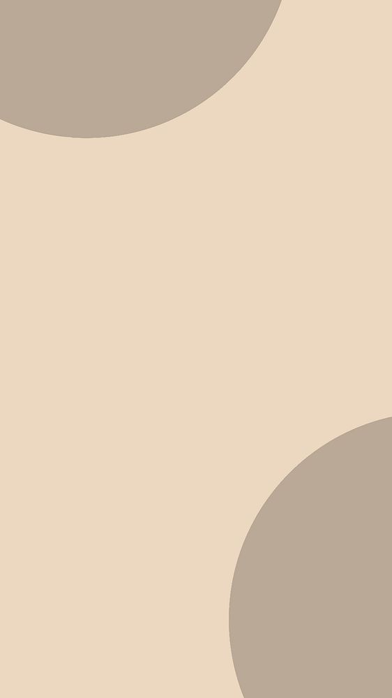 Half circles brown vector on beige background social banner