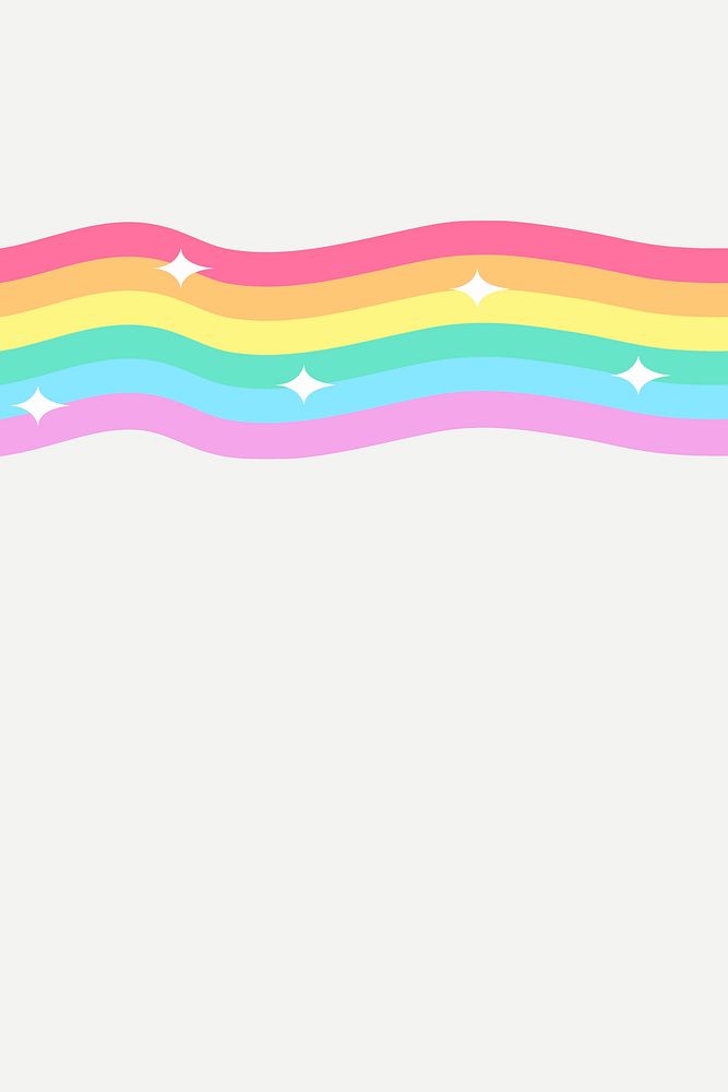 Sparkly colorful vector rainbow cartoon banner