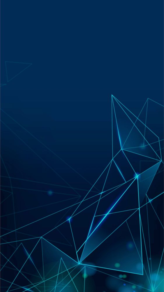 Abstract navy blue mobile wallpaper technology digital grid