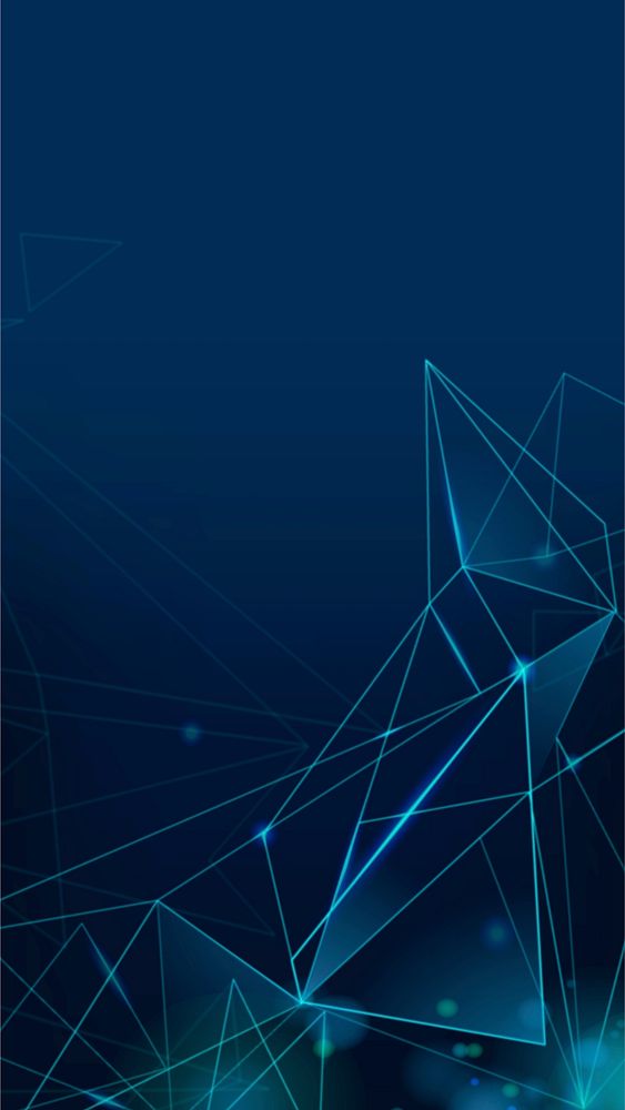 Abstract navy blue vector mobile wallpaper digital grid technology