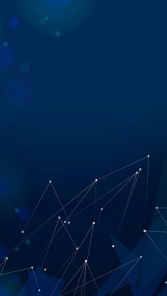 Abstract navy blue psd mobile wallpaper technology digital grid
