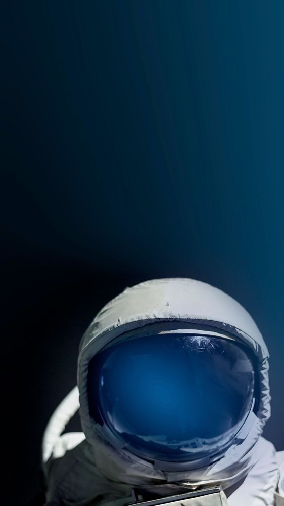 Astronaut fitted with spacesuit mobile wallpaper