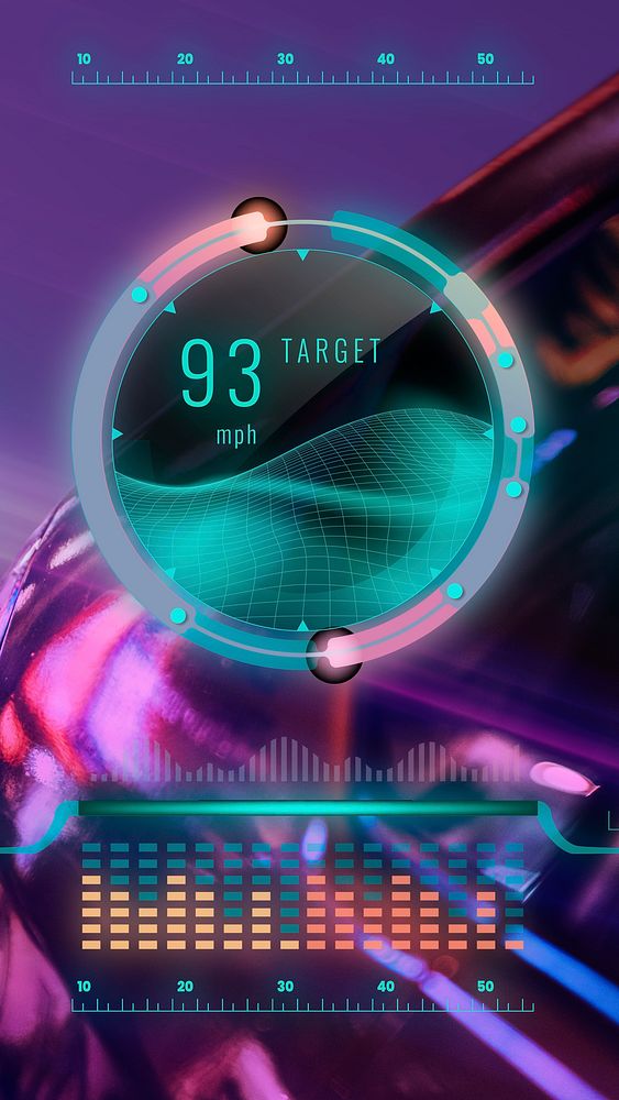 Driverless car holographic speedometer automotive technology