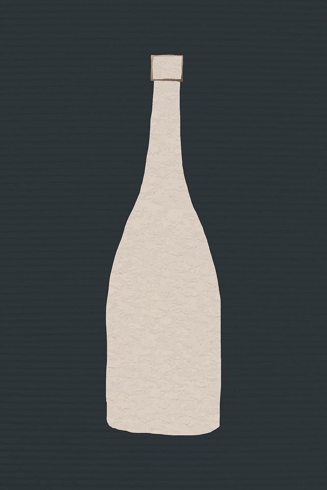 New year celebration champagne bottle illustration