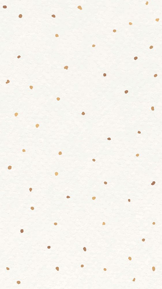 Gold dots phone wallpaper vector festive beige background