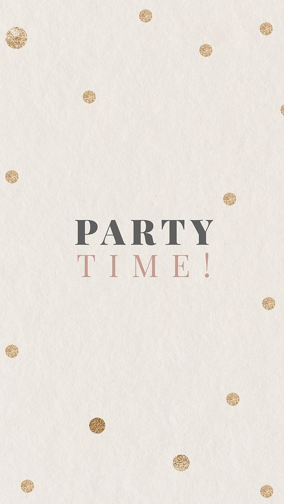 Party invitation for social media story post