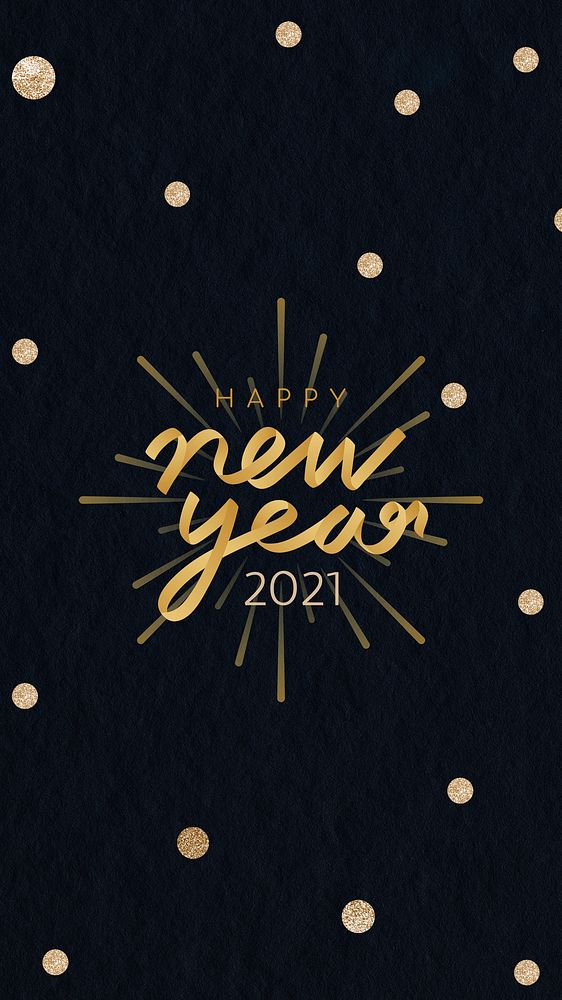 New year 2021 psd social media story background