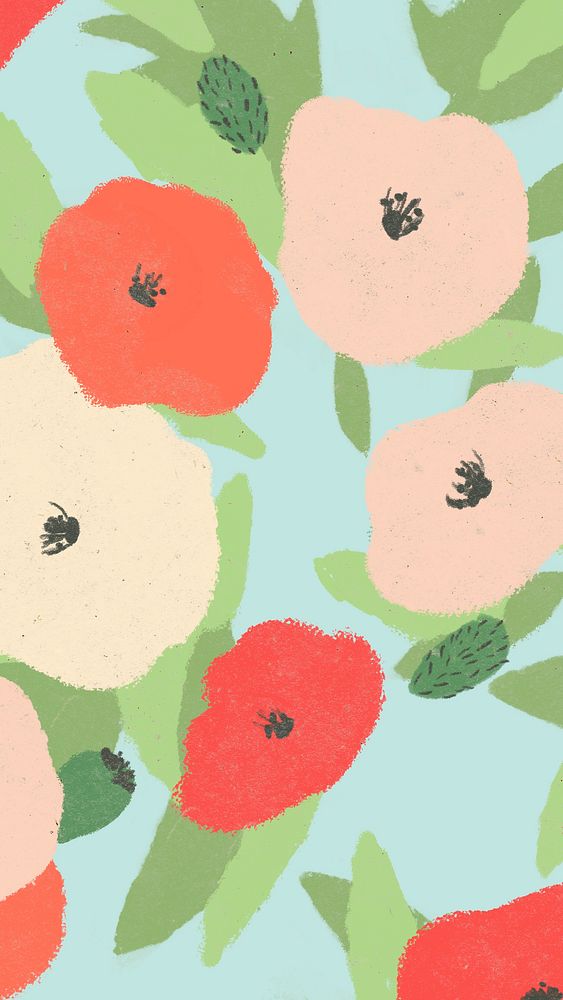 Zoomed bright poppy vector background | Free Vector - rawpixel
