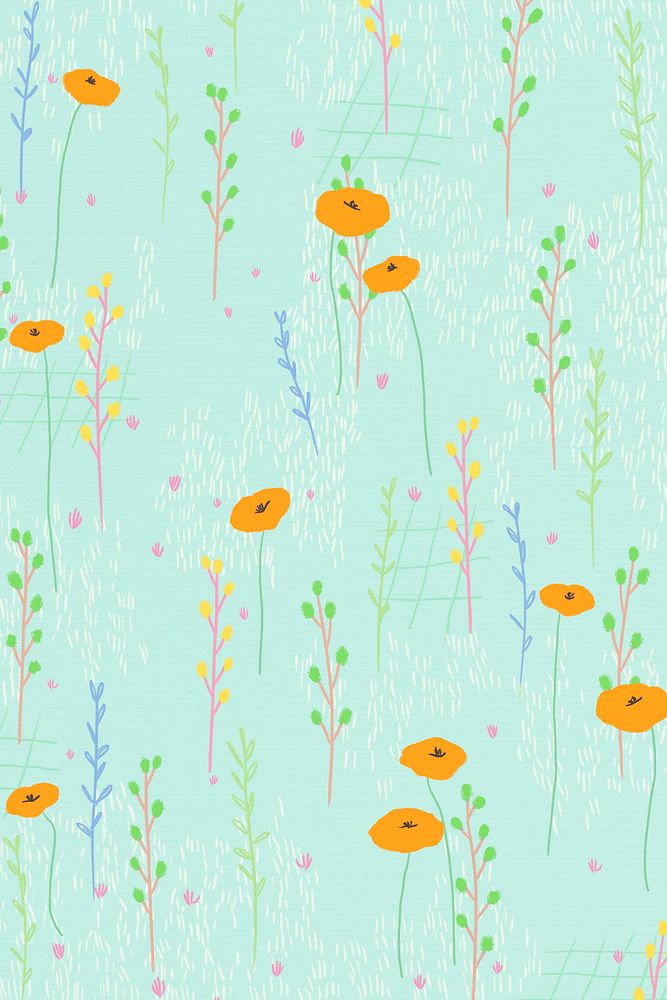 Bright floral pattern vector background social media banner