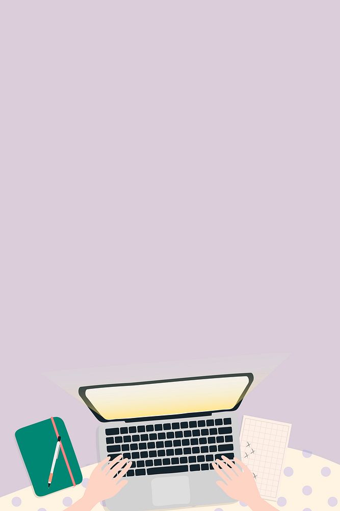 Online class background vector with design space