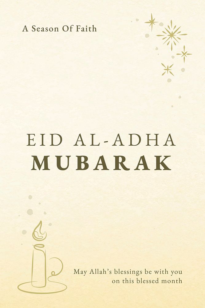 Editable ramadan template vector for social media post with candle