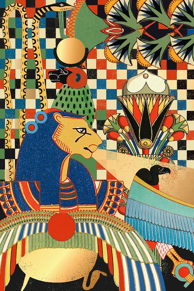 Ancient Egyptian design pattern illustration