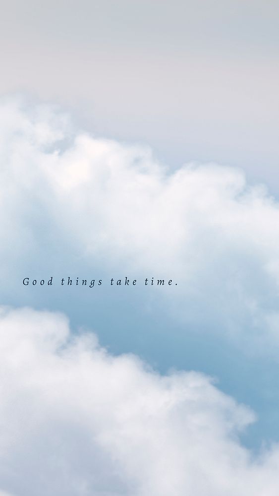 Motivation quote on blue sky and cloud background