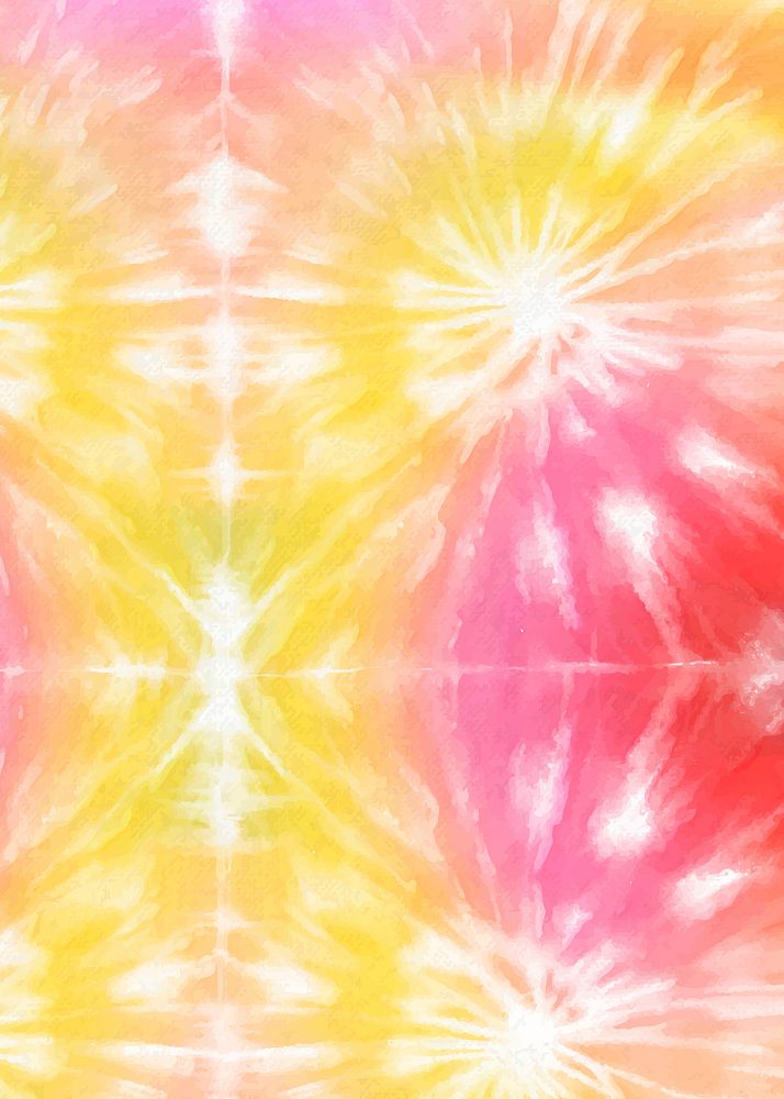 Colorful tie dye background vector with abstract watercolor paint