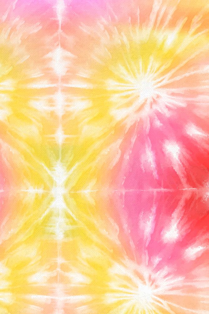 Colorful tie dye background vector with abstract watercolor paint