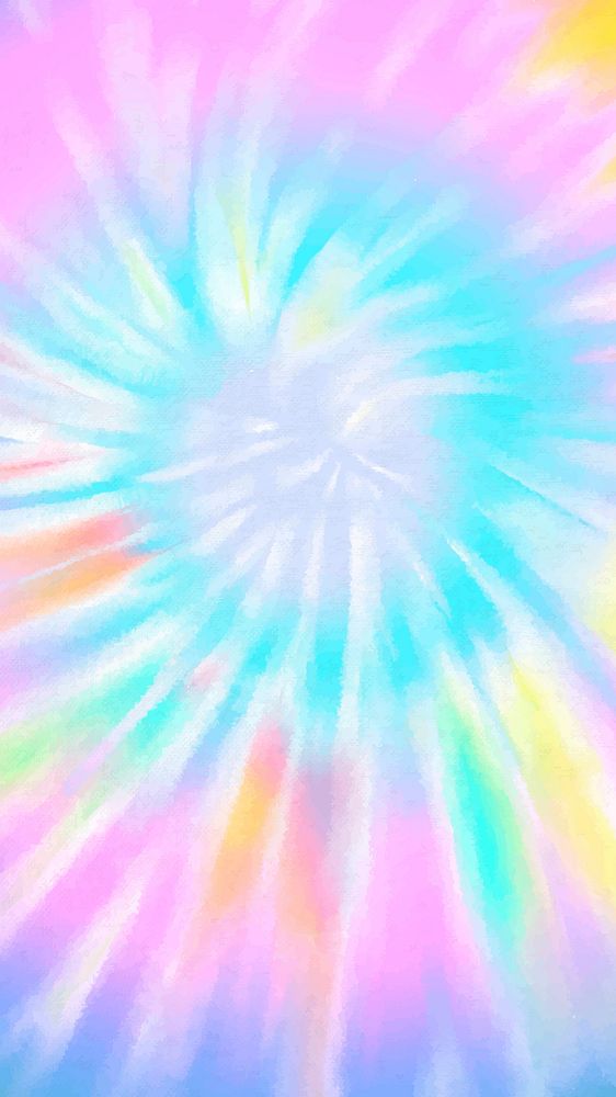 Pastel swirl tie dye vector colorful mobile wallpaper
