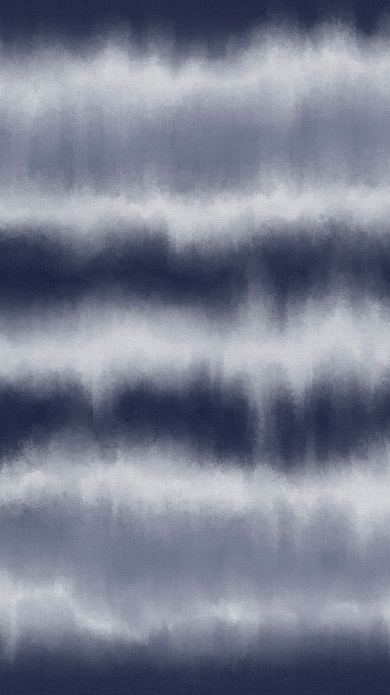 Shibori pattern mobile wallpaper psd with indigo blue stripes