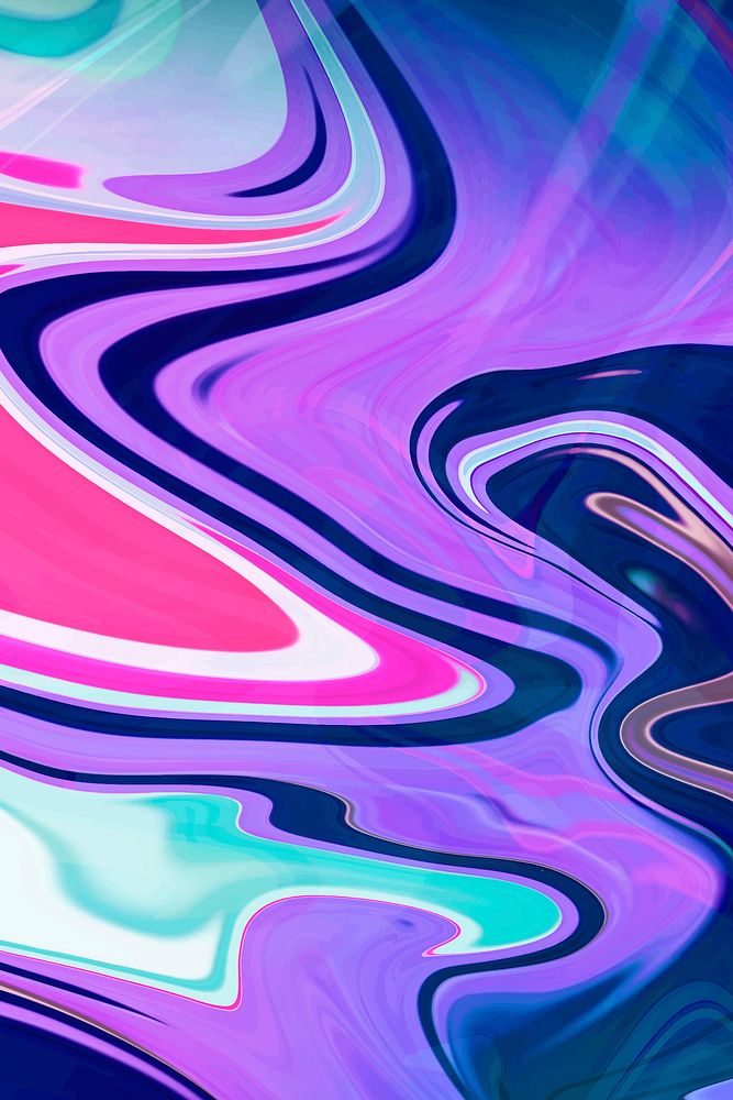 Purple fluid art abstract background vector