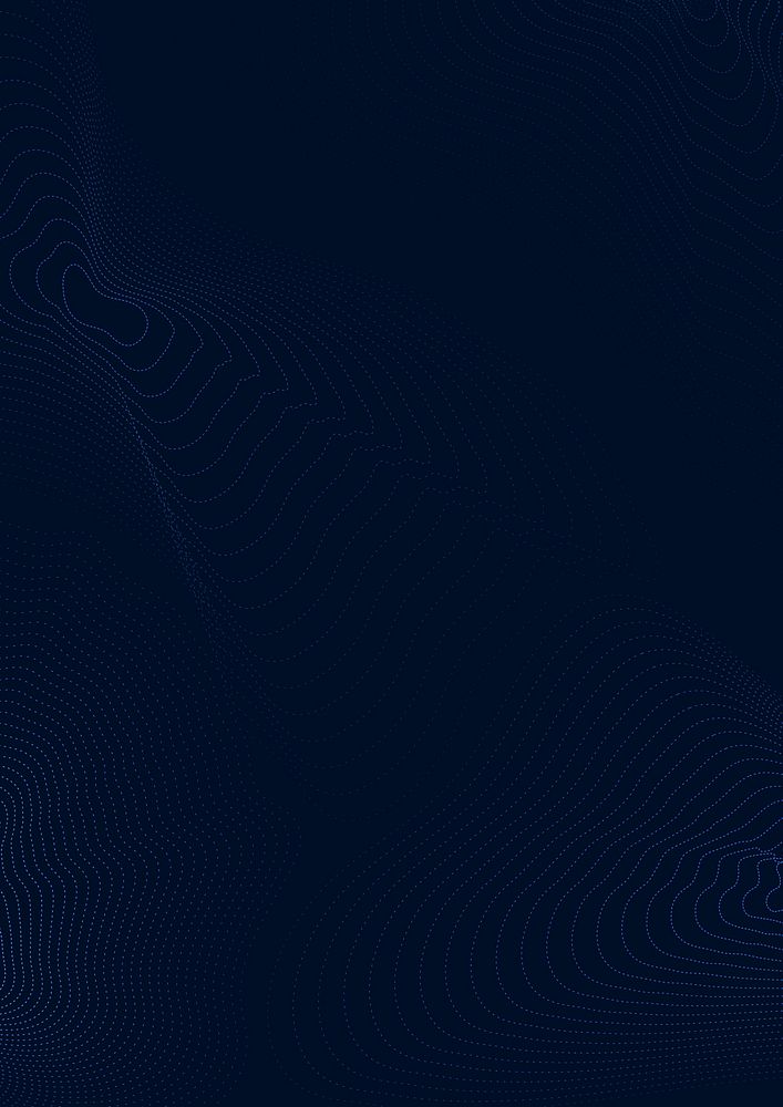 Dark blue technology background with futuristic waves