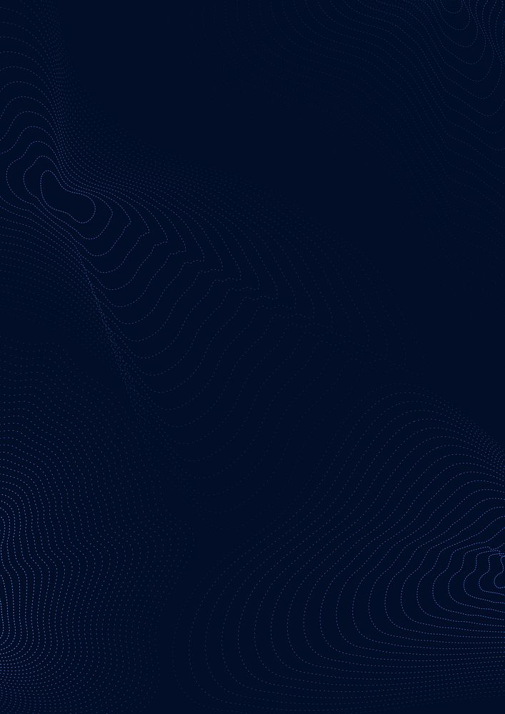 Dark blue technology background vector with  futuristic waves