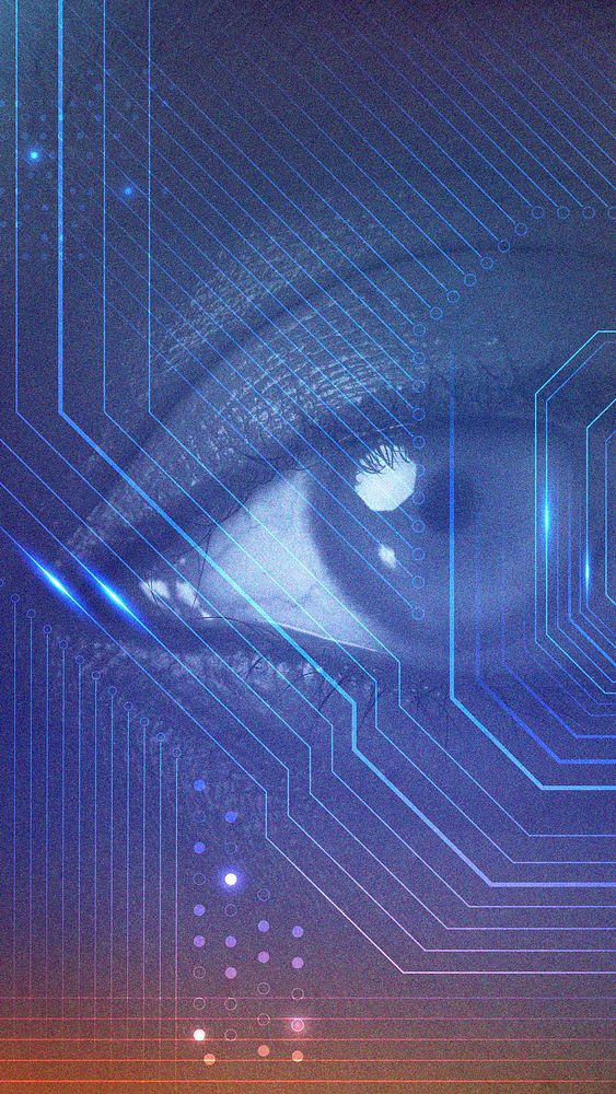 AI digital transformation with futuristic microchip remixed media