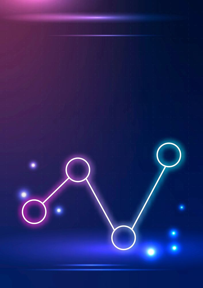 Technology background vector with connecting dots in blue tone