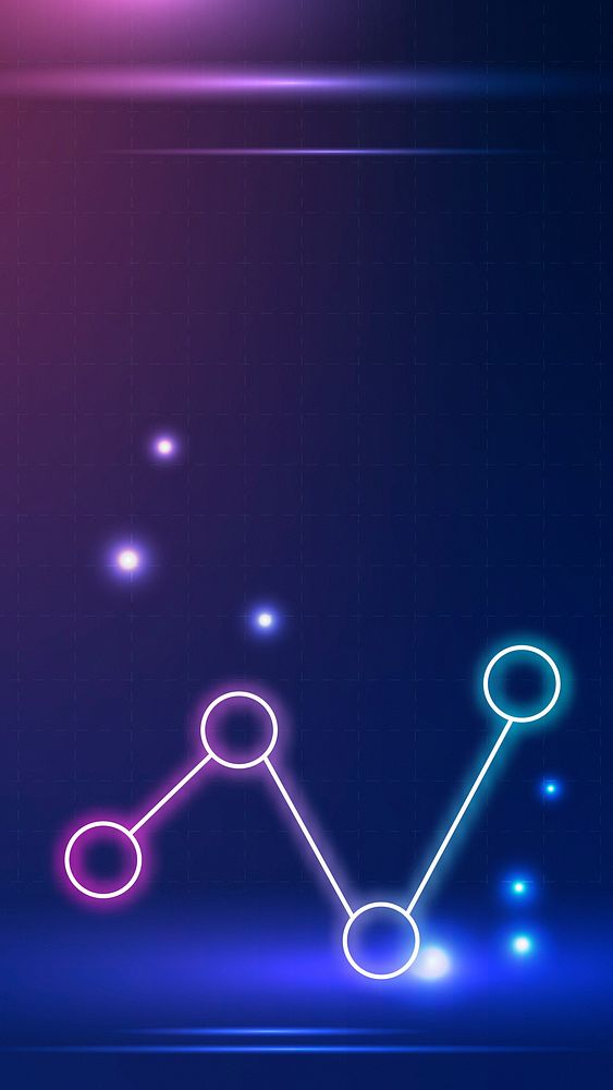 Connecting dots technology background in blue tone