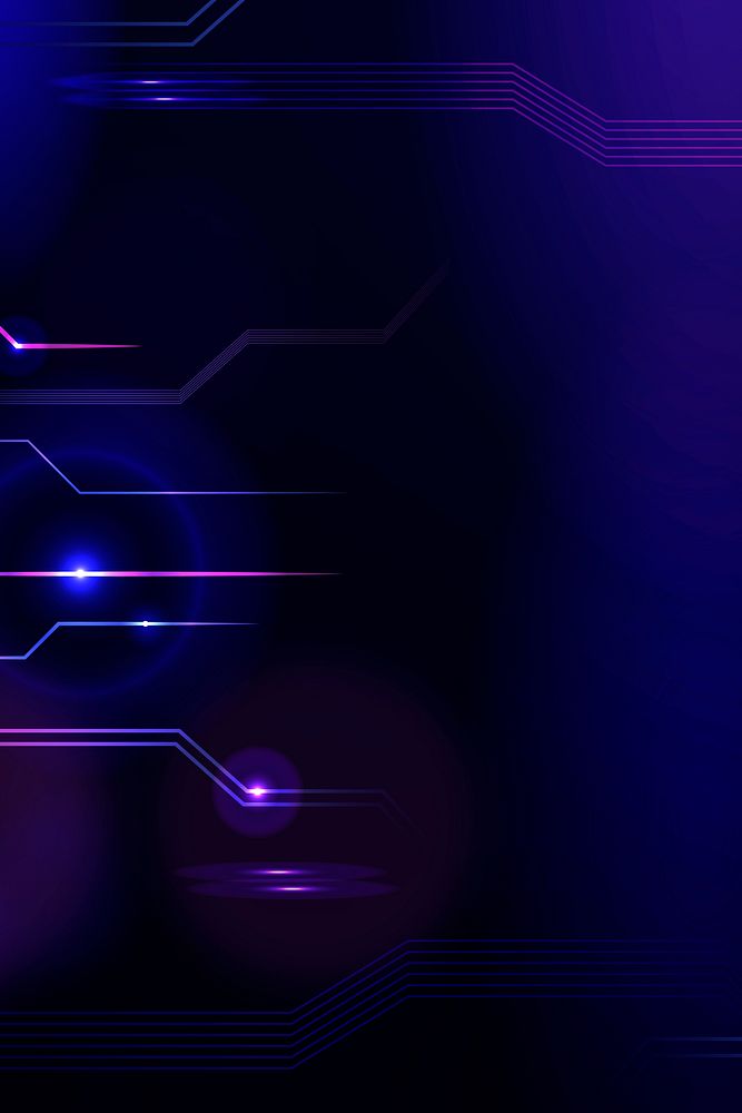 Futuristic networking technology background in purple tone