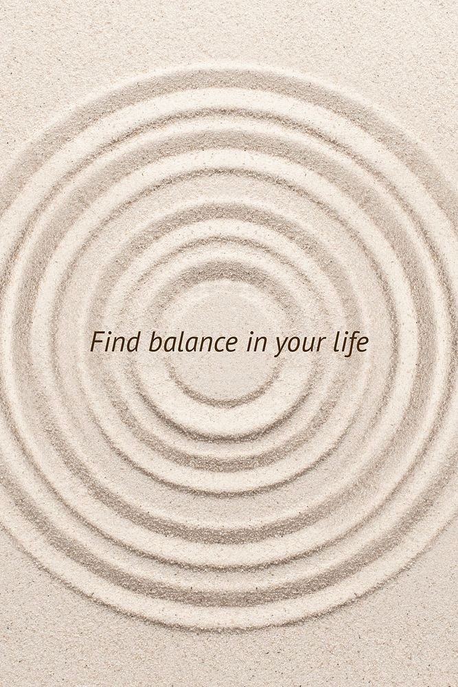 Find balance wellness template vector minimal blog poster