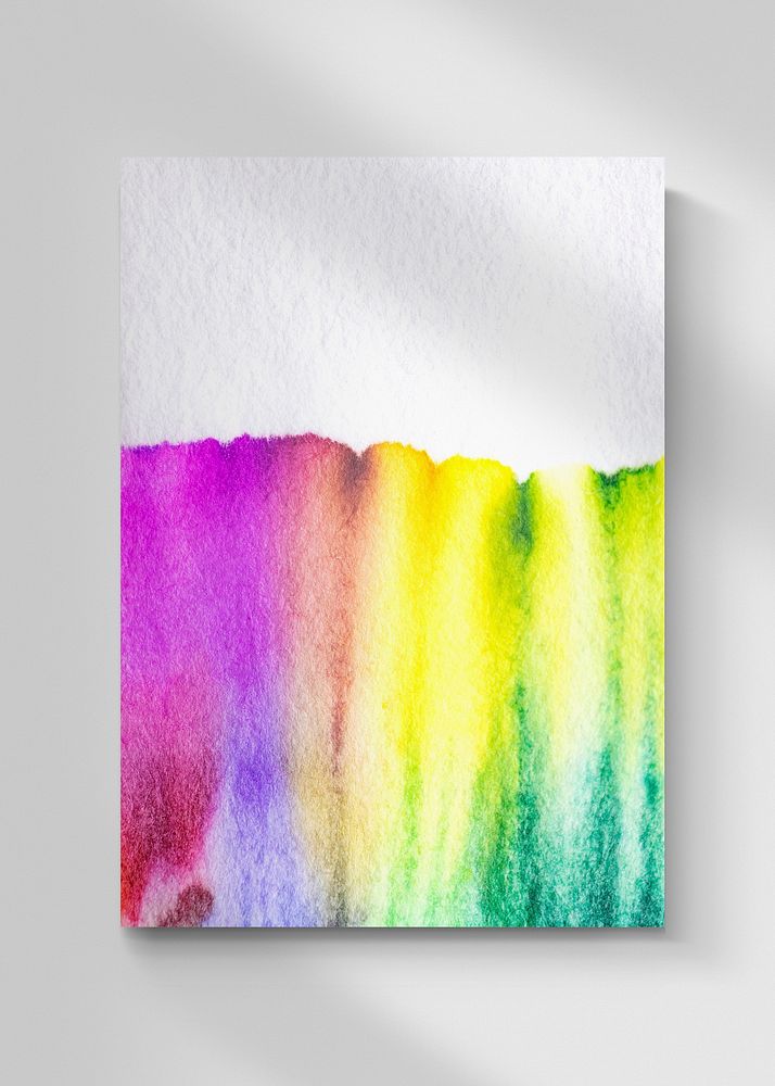 Chromatography colorful poster hanging on the wall