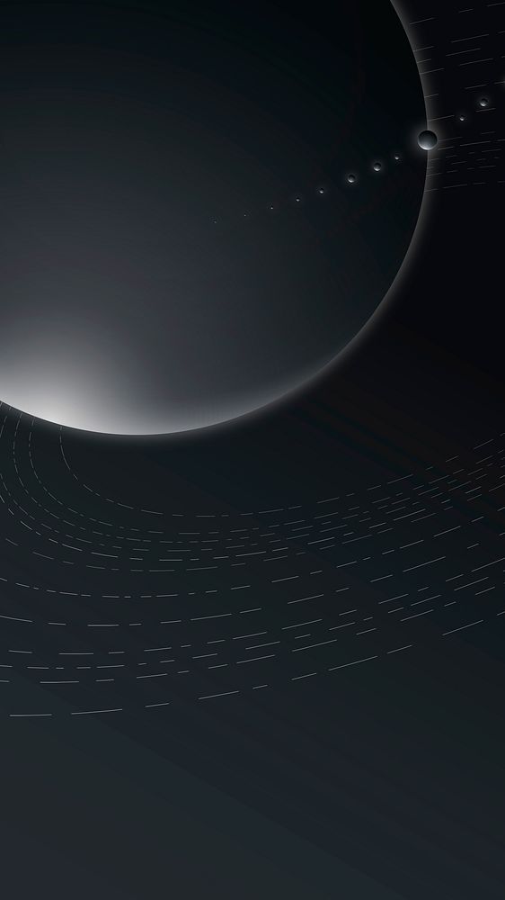 Futuristic galaxy border background vector in gray minimal style