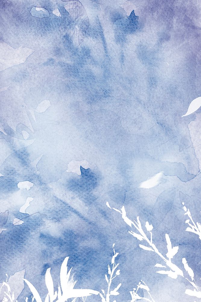 Aesthetic leaf watercolor background in purple | Free Photo - rawpixel