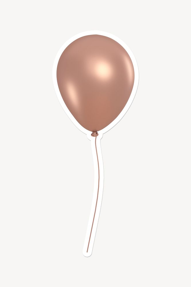 Balloon, 3D white border design