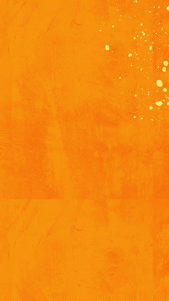 Orange mobile wallpaper background, textured design
