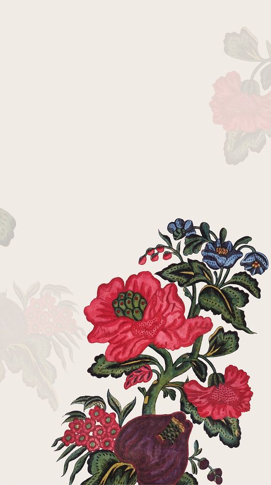 Elegant floral wedding card vector