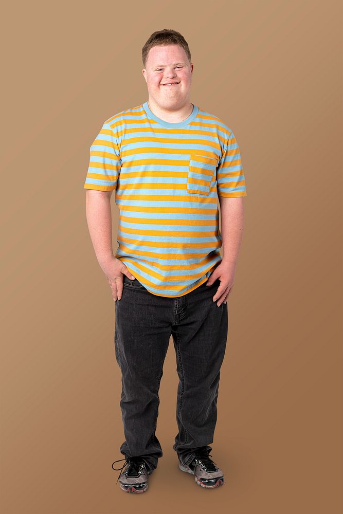 Cute boy with down syndrome 