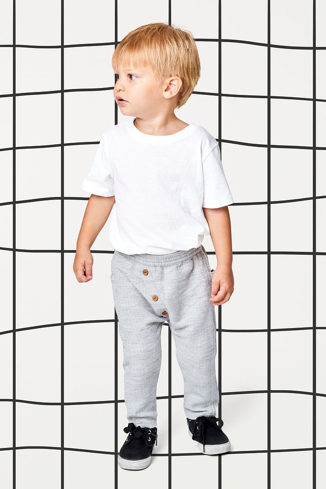 Blonde Kid's tee with sweat pants