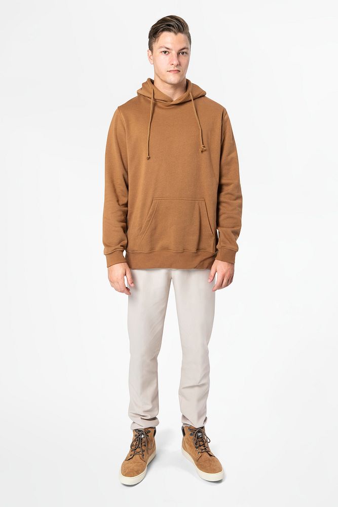 Man mockup psd with hoodie streetwear fashion full body