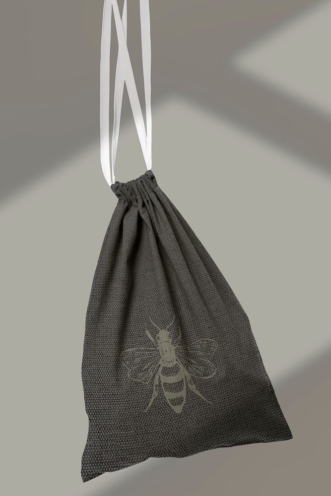 Drawstring pouch bag black accessory studio shoot