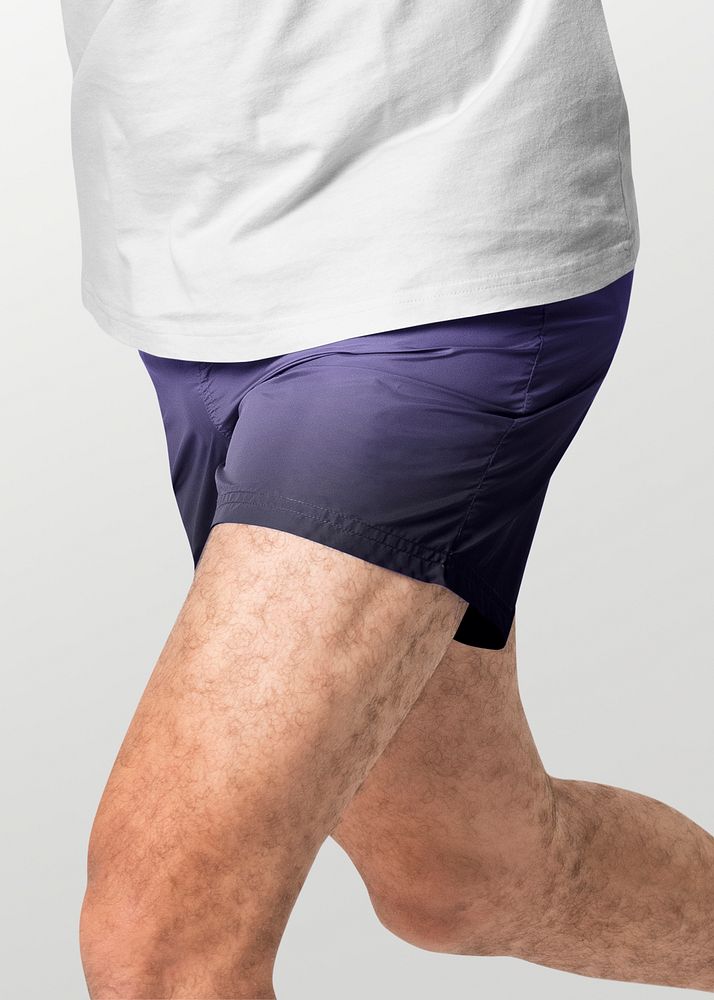Men&rsquo;s purple running shorts sportswear apparel