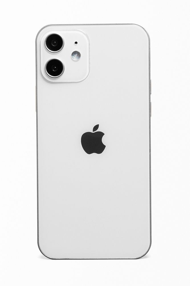 White Apple iPhone 12  rear view. NOVEMBER 12, 2020 - BANGKOK, THAILAND