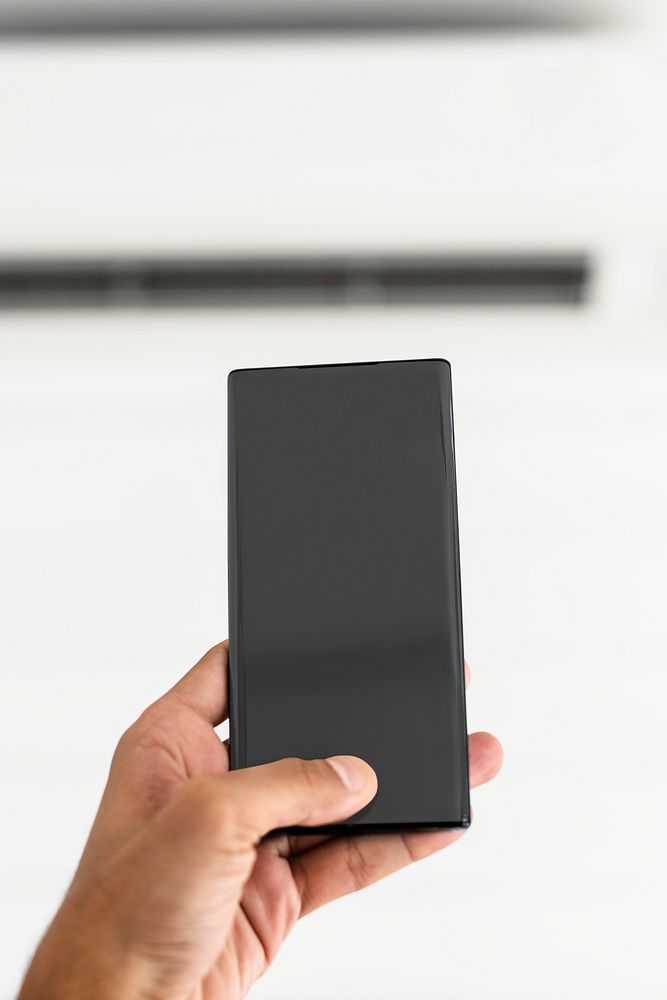 Blank screen phone with air-condition innovative future technology