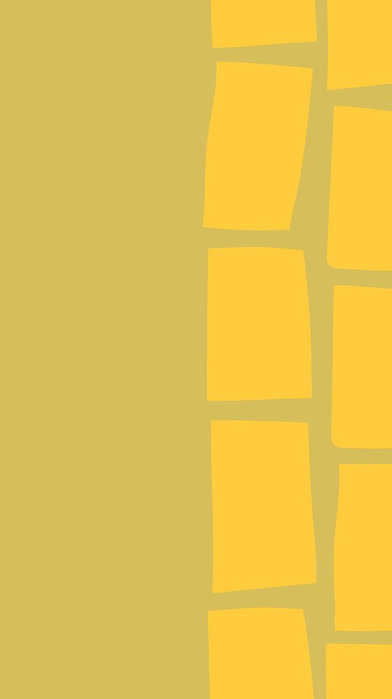 Yellow blocks pattern background vector in ditalini pasta shape