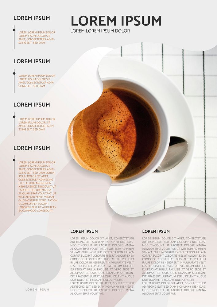Coffee poster design vector